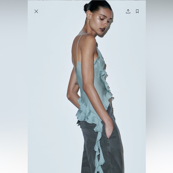 ZARA NEW W/Tag Semi Sheer Tank - Picture 4 of 4